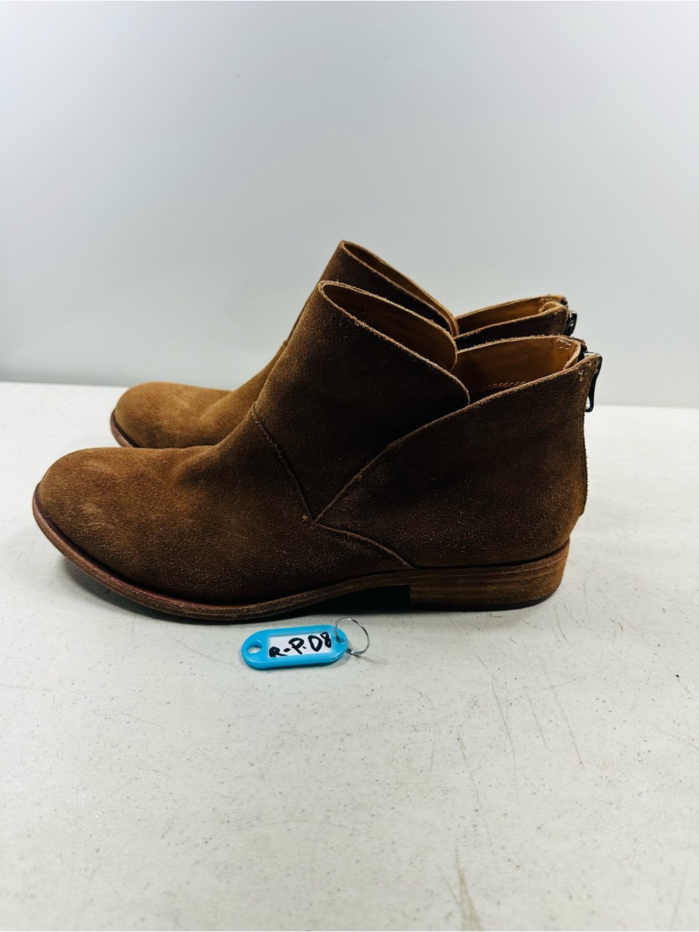 Kork Ease Ryder Ankle Boots Suede Leather Shoes 9.5 Brown Booties Chelsea
